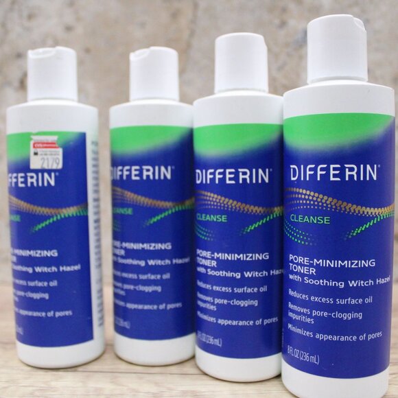 Differin Witch Hazel Toner for Face, Pore-Minimizing Skin Toner Bundle Of 4 New - Picture 3 of 5